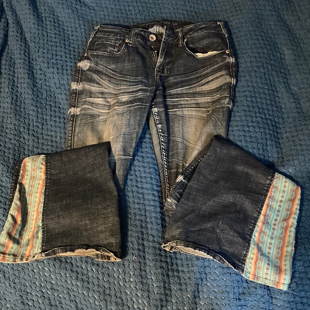 Cowgirl tough jeans, barley used! W:27  L:35